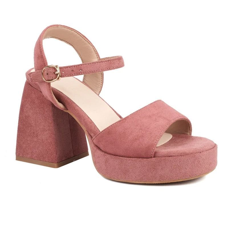 Chunky Heels Mockasandaler