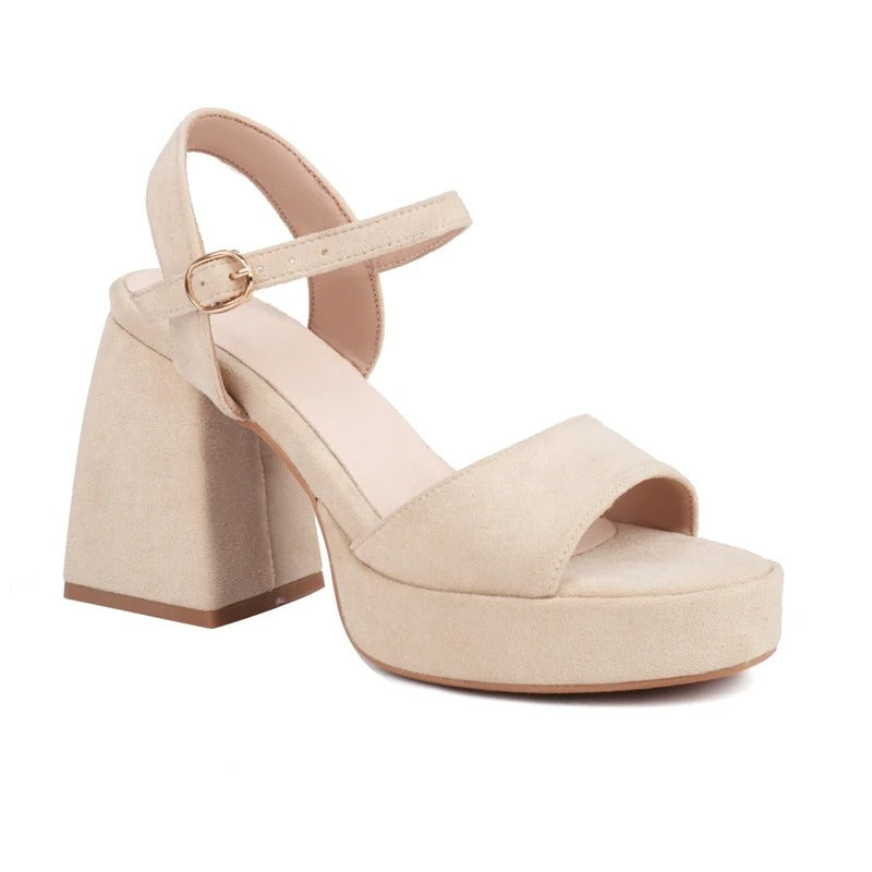 Chunky Heels Mockasandaler