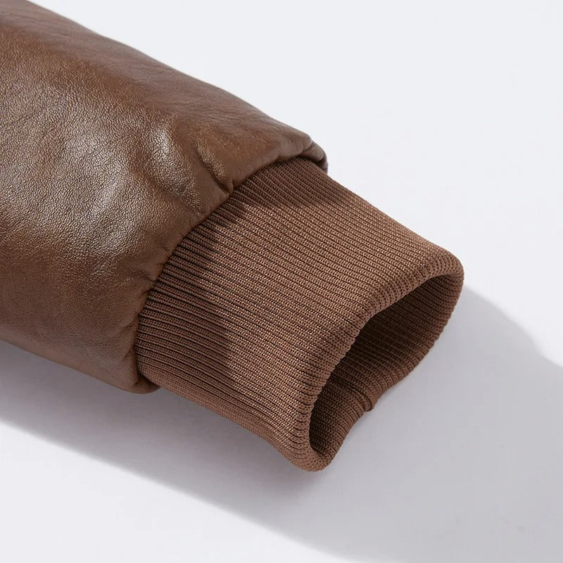 Casual varm bikerjacka för män