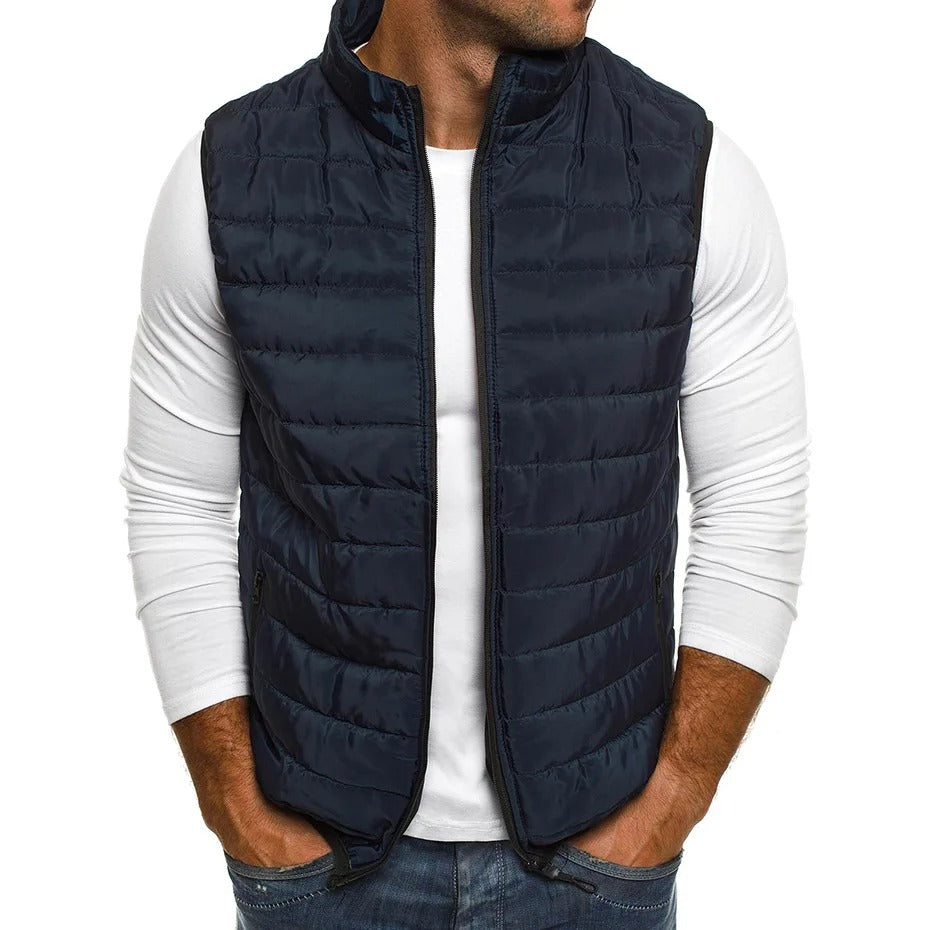 Ärmlös Bodywarmer-väst för män