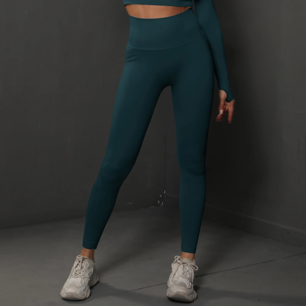 Sömlösa gymleggings för kvinnor