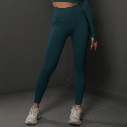 Sömlösa gymleggings för kvinnor