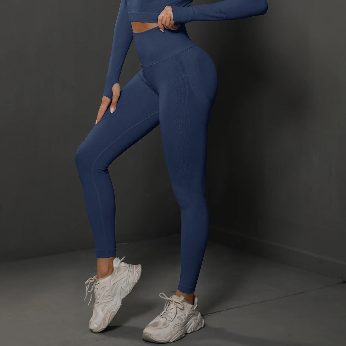 Sömlösa gymleggings för kvinnor