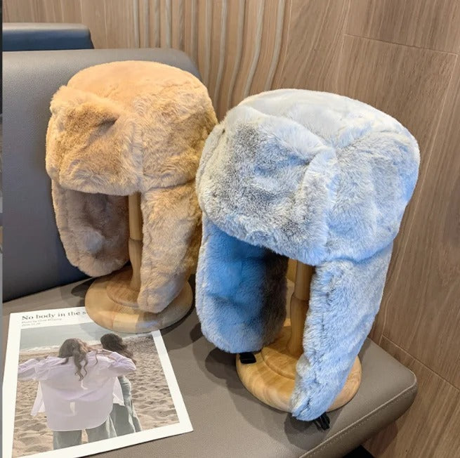 Förtjockad varm mössa för kvinnor