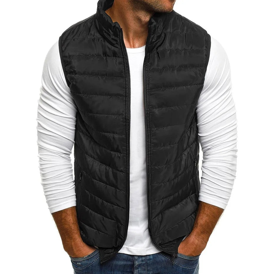 Ärmlös Bodywarmer-väst för män