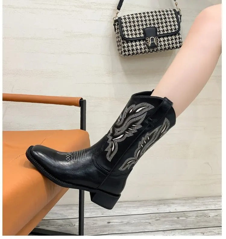 Dam Vintage Broderade Cowboyboots