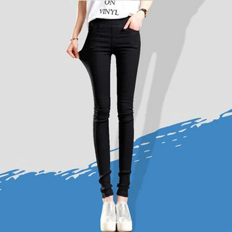 Casual Stretch Skinny Byxor för kvinnor