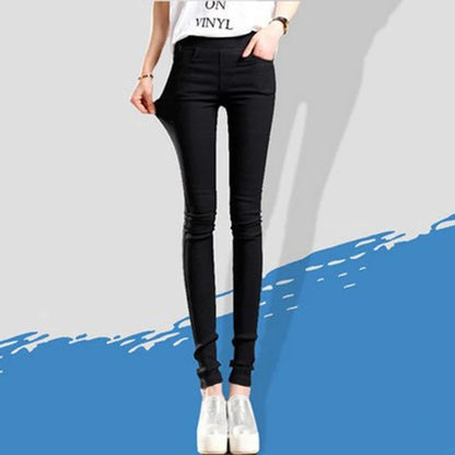 Casual Stretch Skinny Byxor för kvinnor
