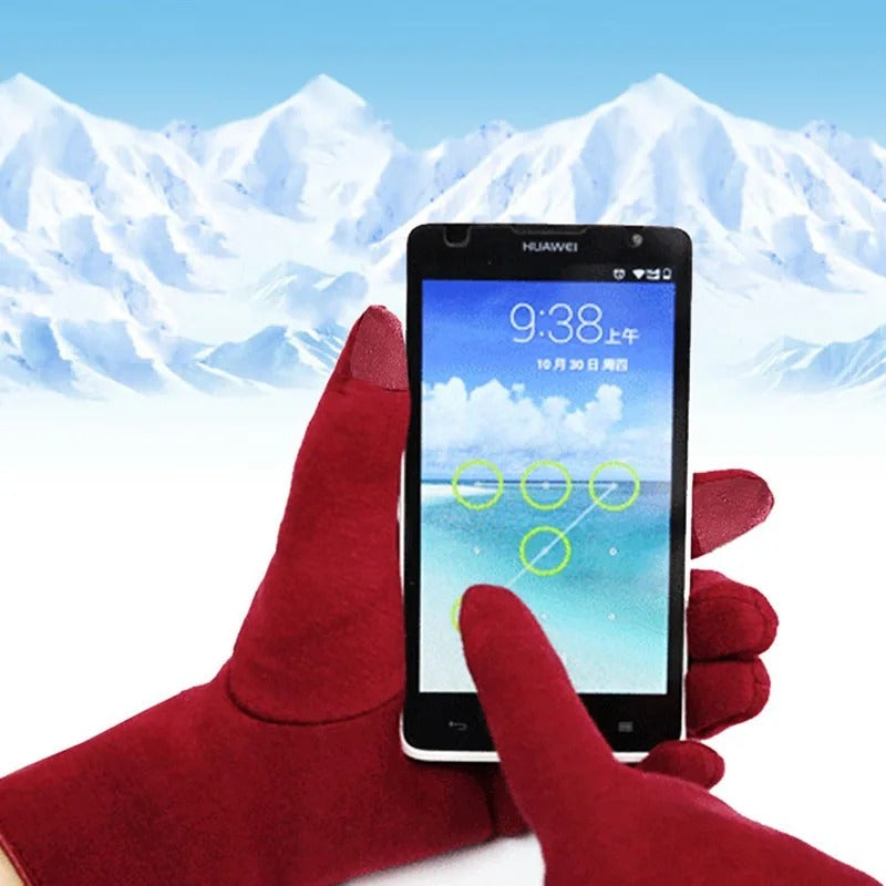 Fleecefodrade termovantar för kvinnor