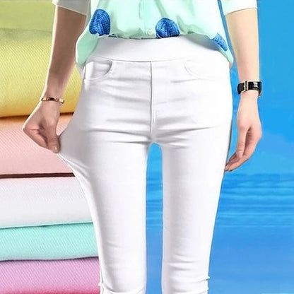 Casual Stretch Skinny Byxor för kvinnor