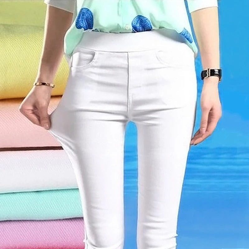Casual Stretch Skinny Byxor för kvinnor