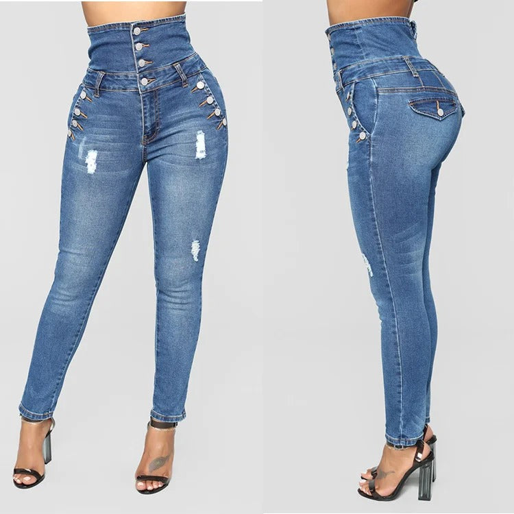 Denimstil Byxor för kvinnor