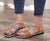 Handvävda rep platta sandaler