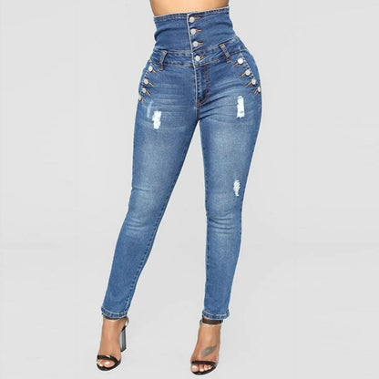 Denimstil Byxor för kvinnor