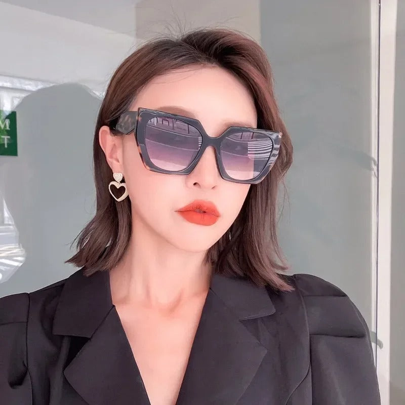 Kattöga Runda Solglasögon