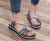Handvävda rep platta sandaler