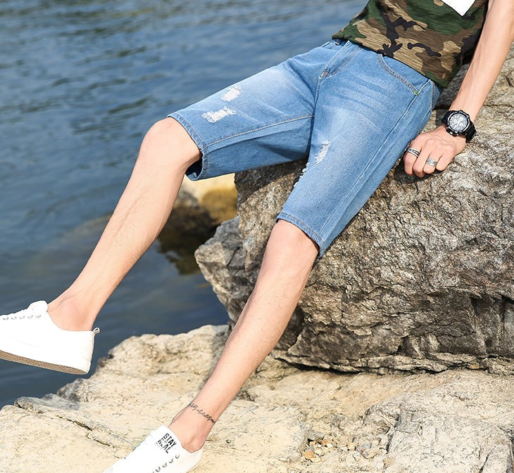 Jeansshorts för män