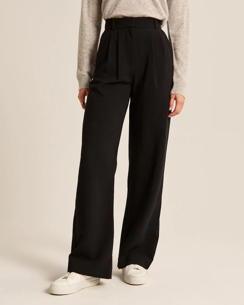 Snygga Byxor Dam Bred Ben Stil Polyester 2