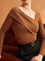 Dam Festtoppar Asymmetrisk Halsringning Polyester Trendig Design-2