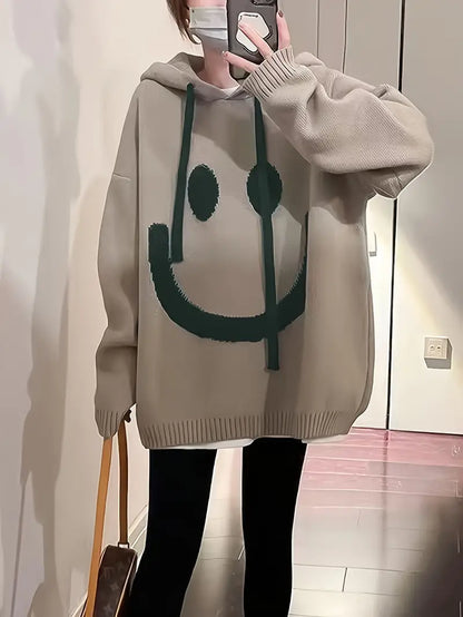 Variant image for Dam Hoodie Leende Design Justerbar Sladd 100% Bomull-1