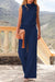 Dam Jumpsuit Tidlös Design Bredbenad Smidigt Tyg-6