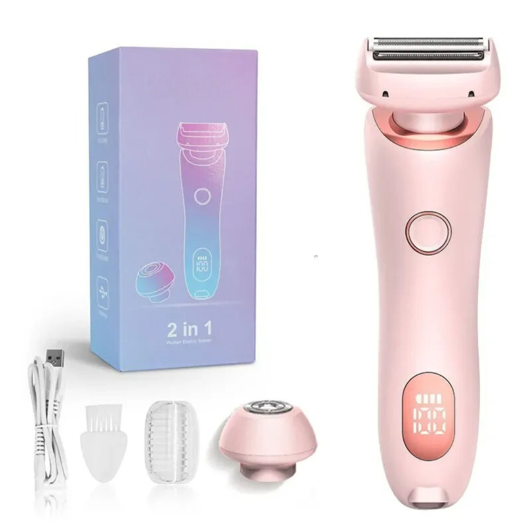 2-i-1 Hårborttagningsepilator | Epilator För Ansikte & Kropp | Smidig Med Display