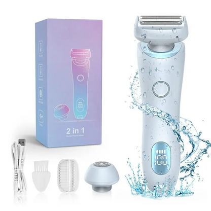2-i-1 Hårborttagningsepilator | Epilator För Ansikte & Kropp | Smidig Med Display