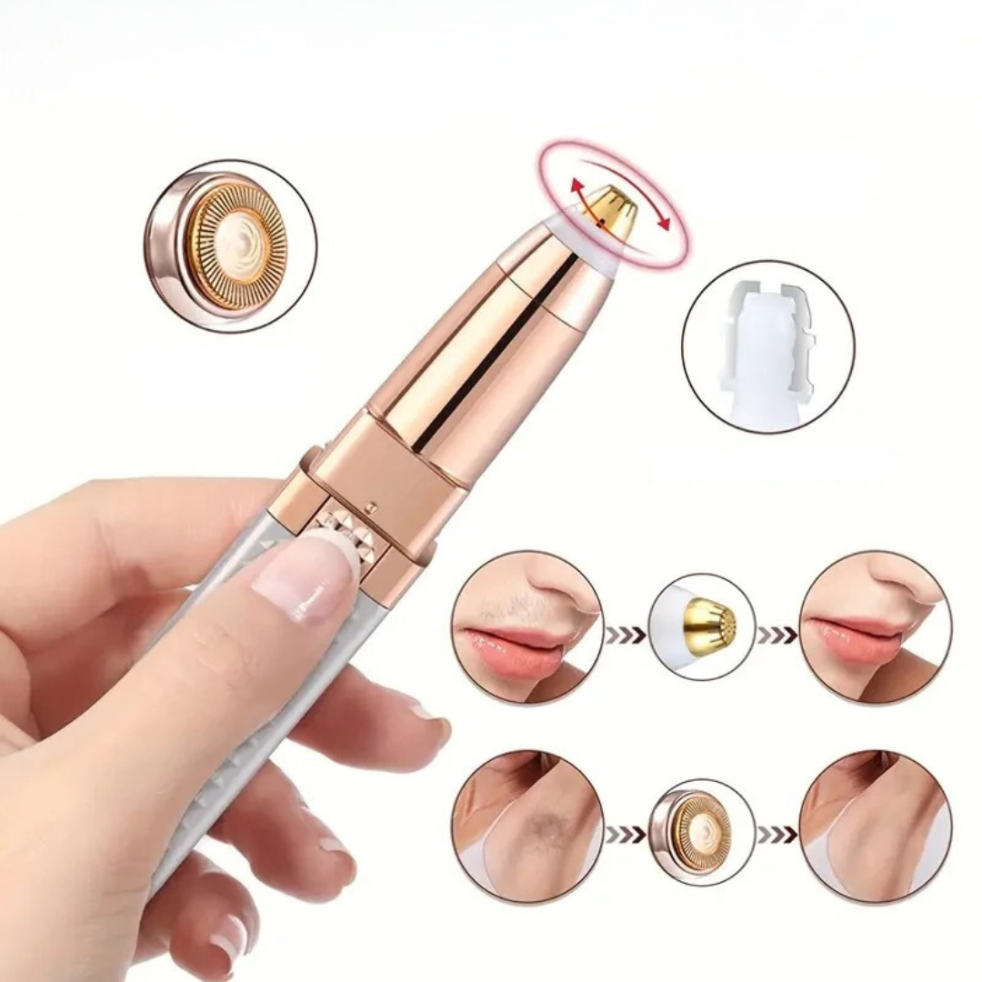 2-i-1 ögonbrynshyvel och hårrakapparat