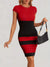Variant image for Dam Klänning Färgblock Figur-Hugging Polyester Modern Design-17
