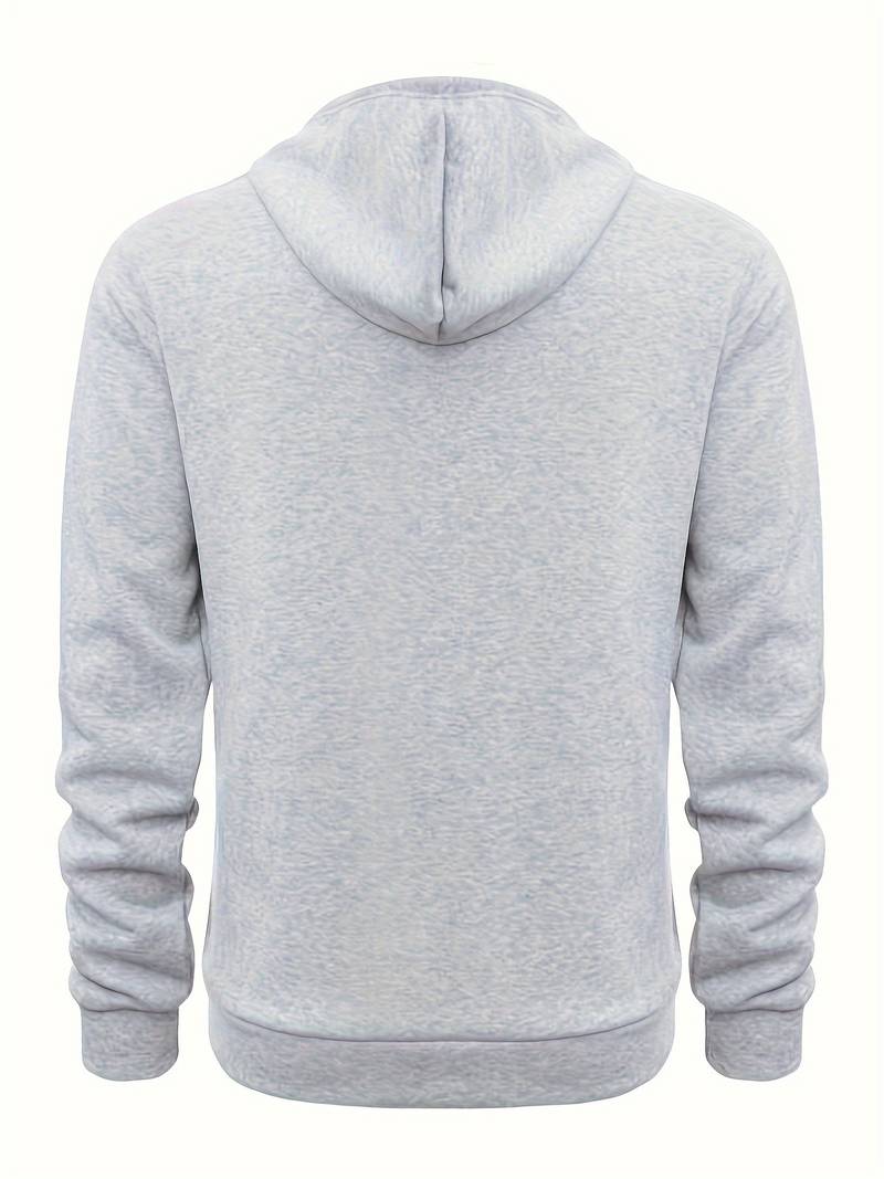 Herrar Hoodie Avslappnad Bomull för Fritid och Aktiviteter-2