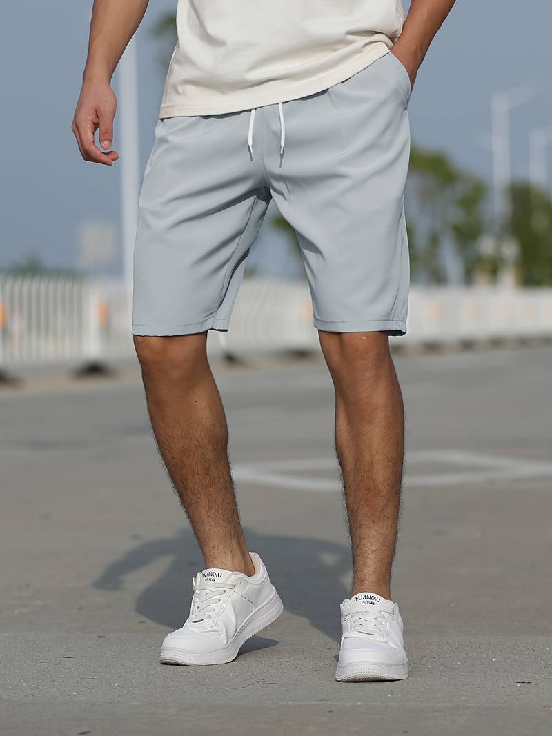 Variant image for Herr Shorts Avslappnat Cordmaterial Justerbar Snörning-5