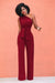 Dam Jumpsuit En-Axel Design Bredben Polyester och Bomull-2