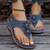 Strand sandaler med tofsar
