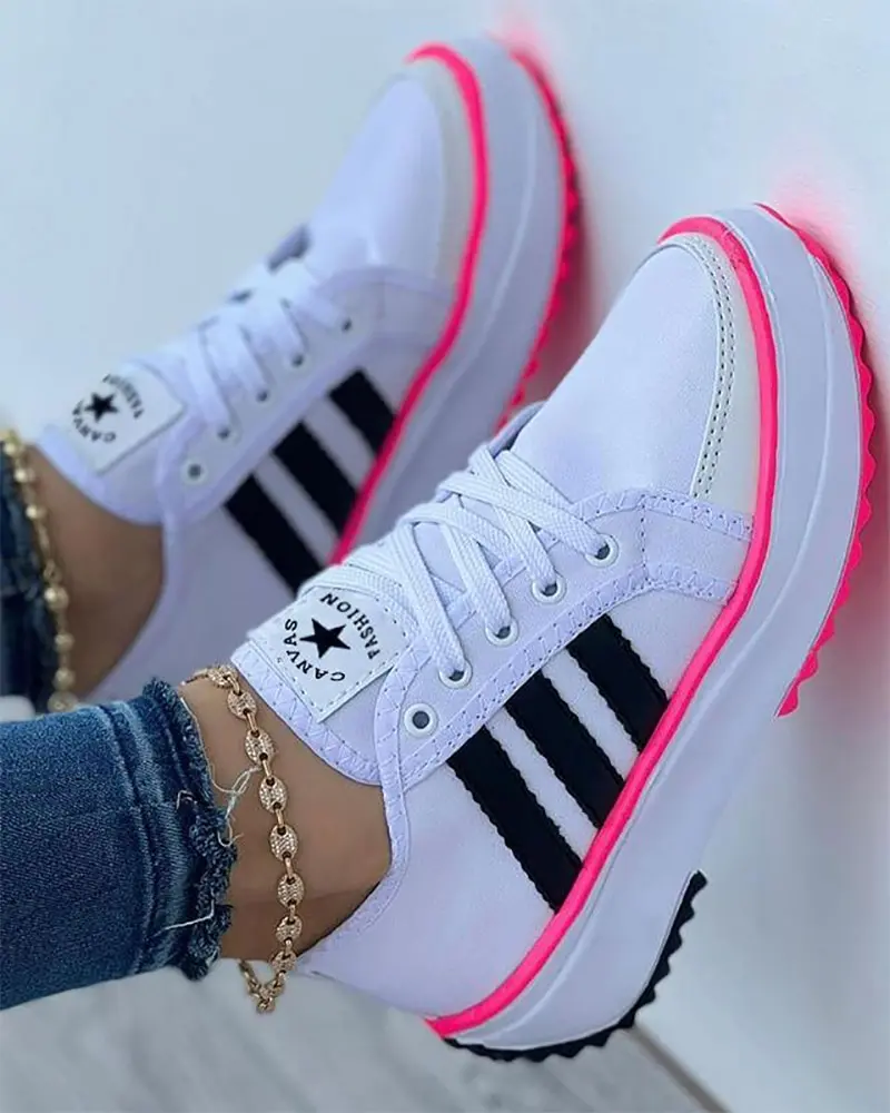 Dam Sneakers Sportig Andningsbar Gummi 2