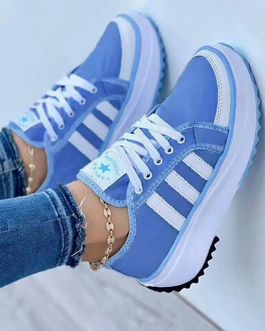 Dam Sneakers Sportig Andningsbar Gummi 1