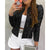 Damer Glamourjacka Spindeldesign Polyesterblandning 2