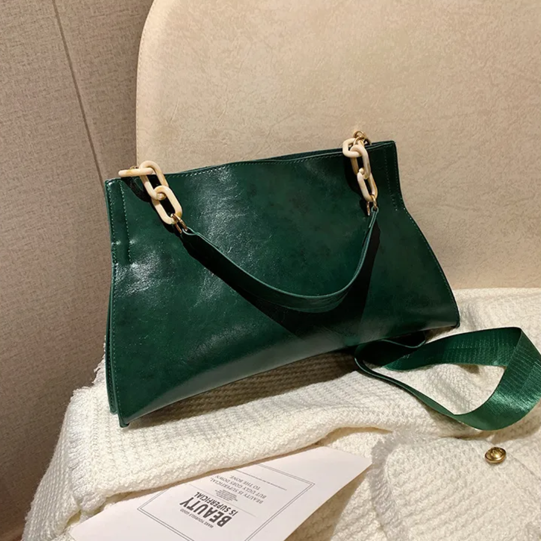 Dam Axelväska Elegant Konstläder Tidlös Design för Vardag och Fest 2
