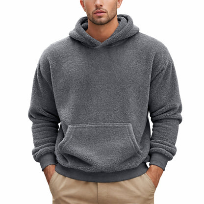 Herr Huvtröja Fleece Avslappnad Stil