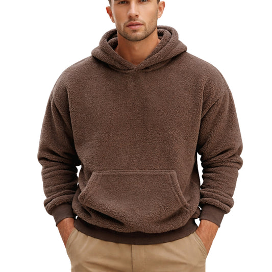 Herr Huvtröja Fleece Avslappnad Stil