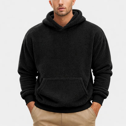 Herr Huvtröja Fleece Avslappnad Stil
