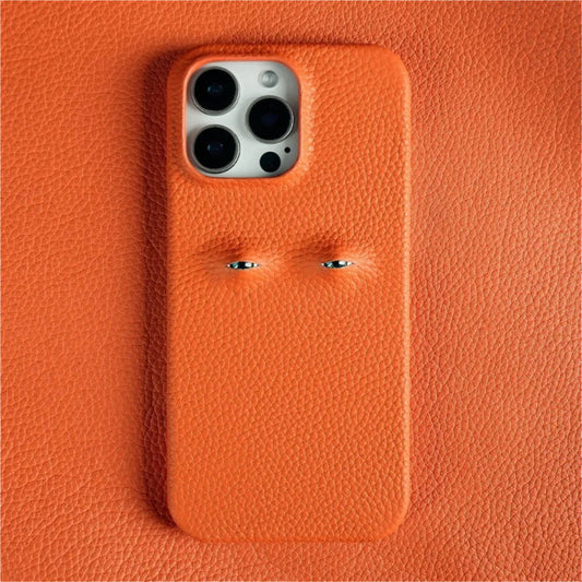 iPhone Fodral i Läder med Texturerat Grepp 0
