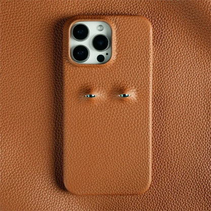iPhone Fodral i Läder med Texturerat Grepp 1