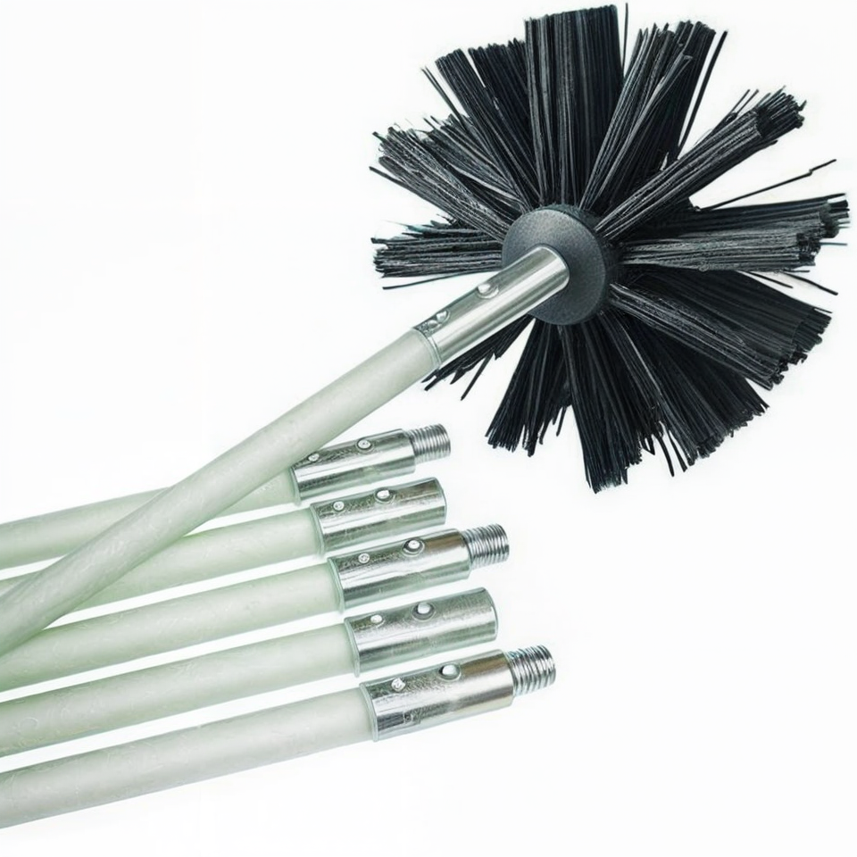 Inre roterande rengöringsborste för rör