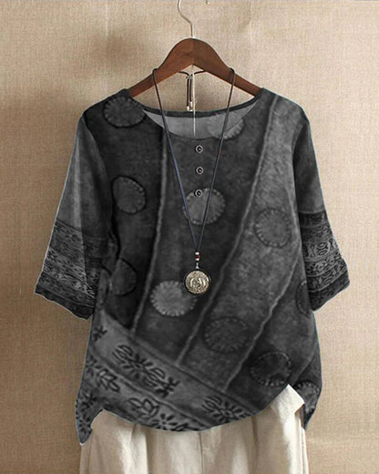 Snygga Blusar Dam Vintage Lost Fit Latt Polyester