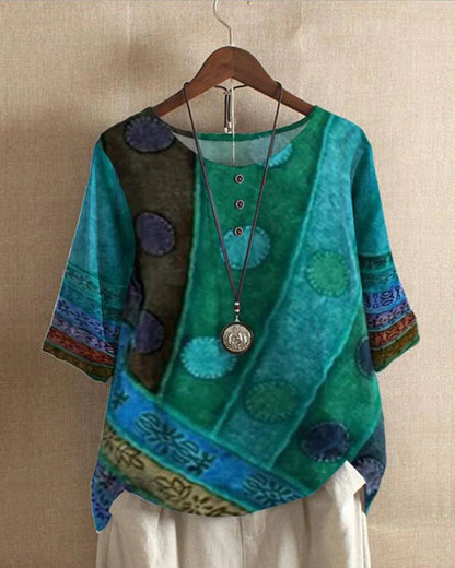 Snygga Blusar Dam Vintage Lost Fit Latt Polyester