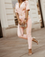 Dam Jumpsuit V-hals Elegant Kvalitetsblandning-5