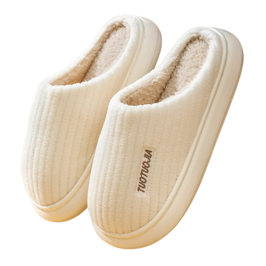 Memory Foam Fluffiga tofflor av plysch