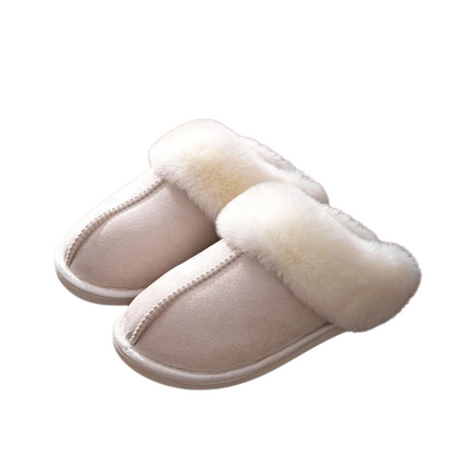 Fluffiga varma Toffel i mocka-stil dam