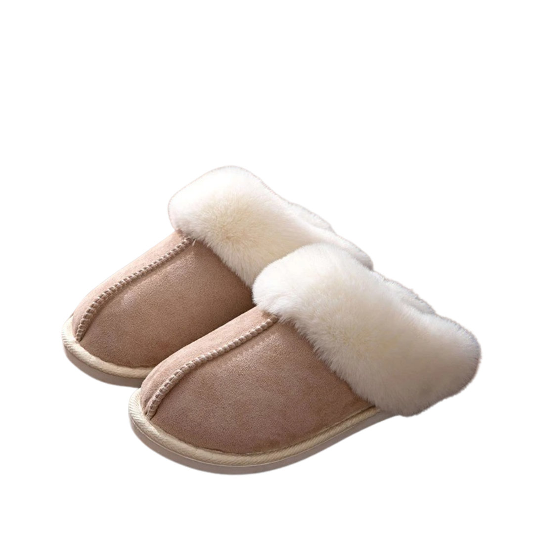 Fluffiga varma Toffel i mocka-stil dam