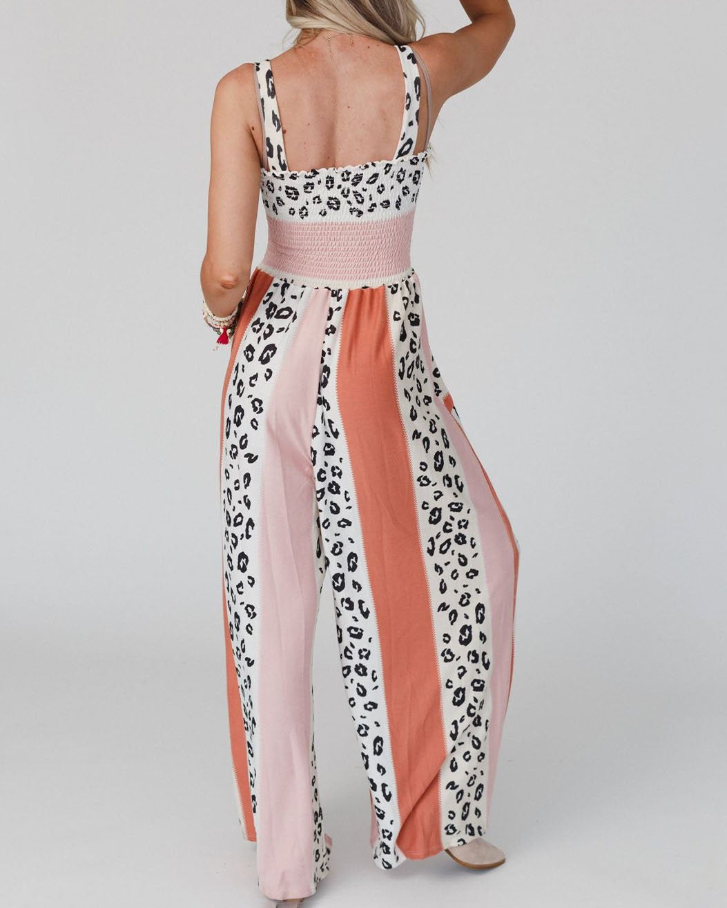 Dam Jumpsuit Elegant Bredbenad Polyester-3
